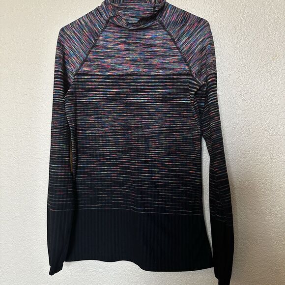 NIKE PRO Hyperwarm Ombre Funnel Neck Top Fleece Lined Training Athleisure Sz XL - Picture 1 of 12
